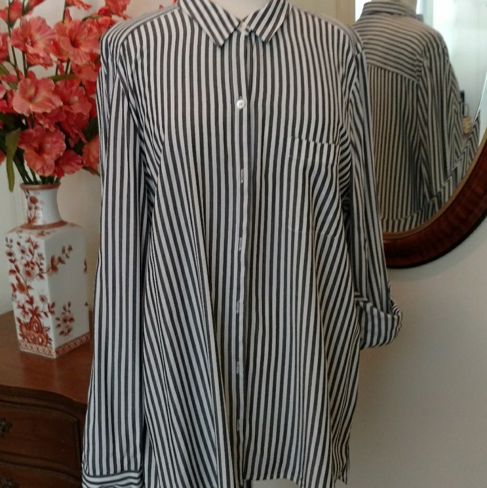 Ladies Stripe Shirt/Blouse